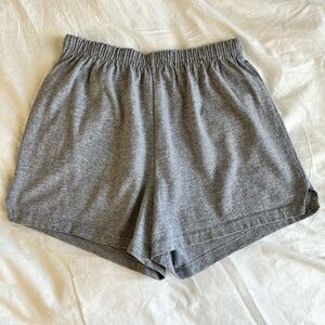 SOFFE Gray Cotton Athletic Shorts size large Juniors